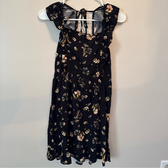 Wild Fable Floral Print Sleeveless Ruffle Apron Front Short Mini Dress Women’s M - Picture 2 of 14